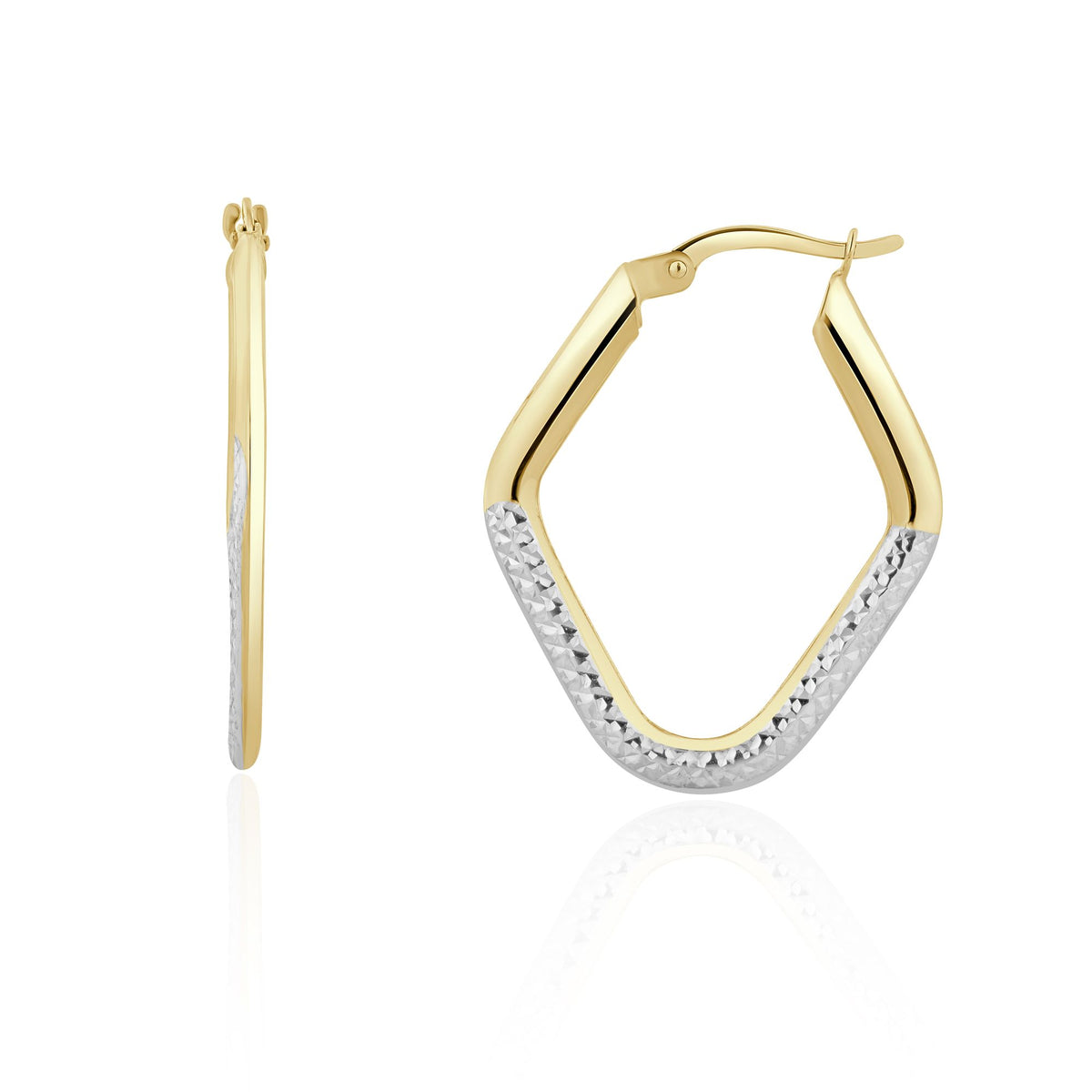 9YWG.LOZENGE DIA Cut Hoop