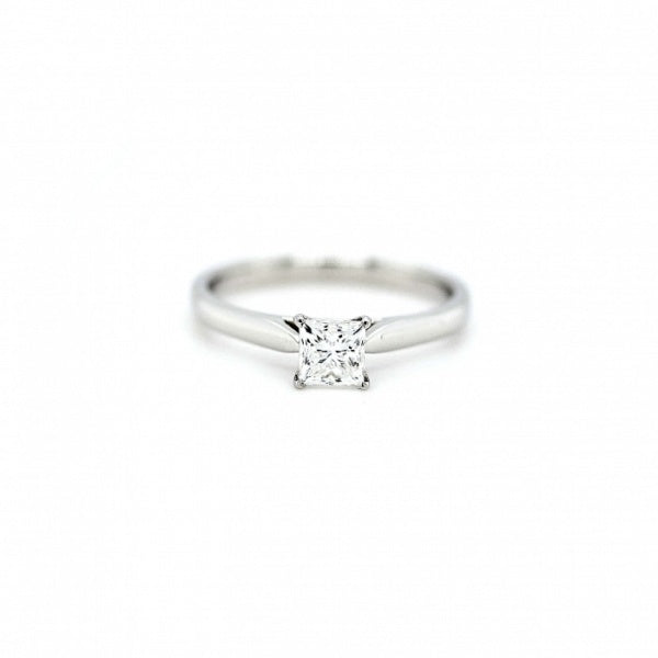 Platinum Single Stone Princess Cut Diamond ring